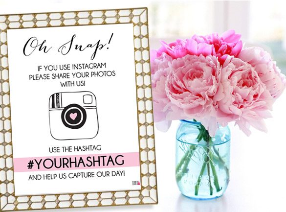 Bummed Bride Free Instagram Wedding Sign Download
