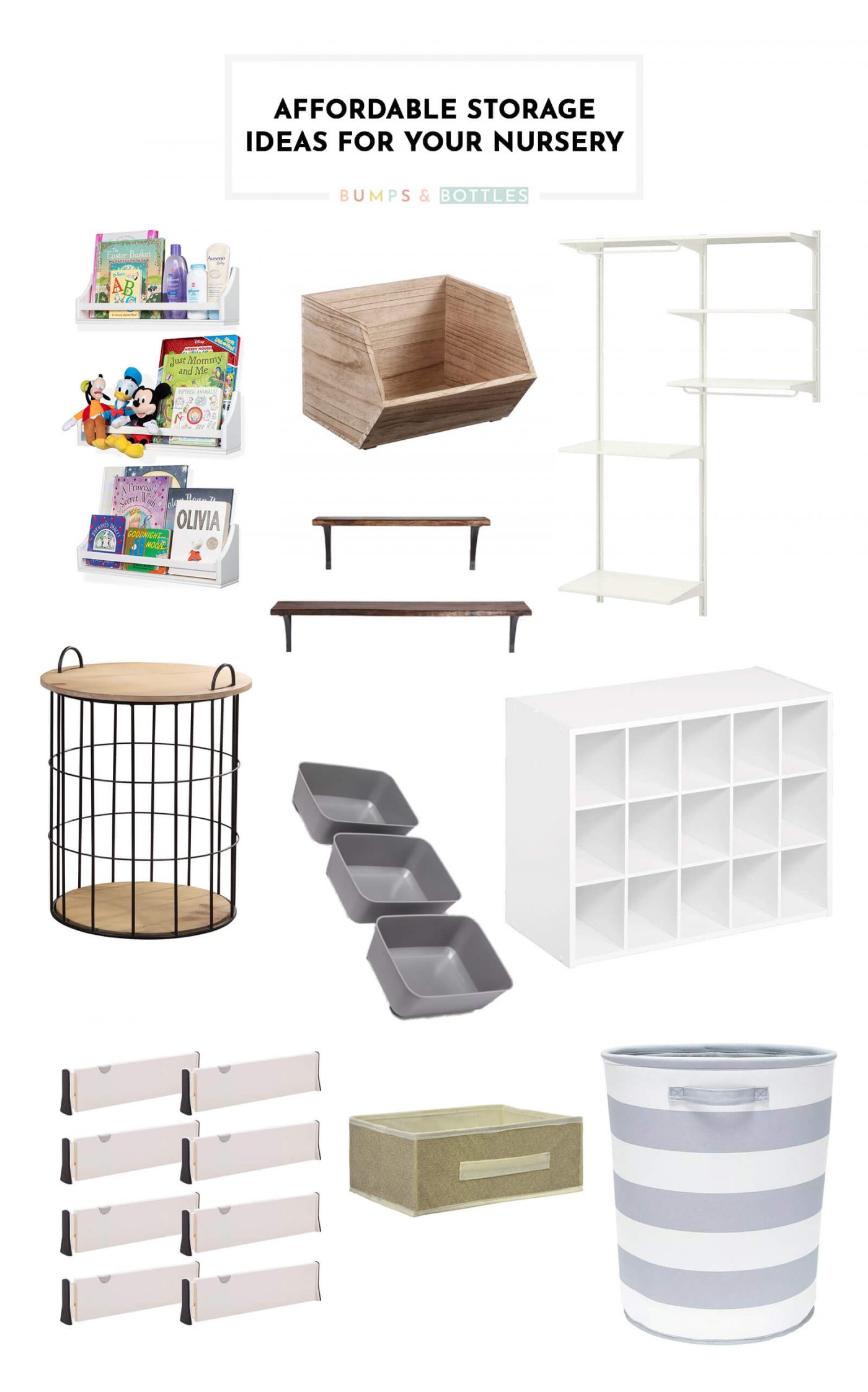 Affordable Storage Solutions for Your Nursery - Bumps and Bottles