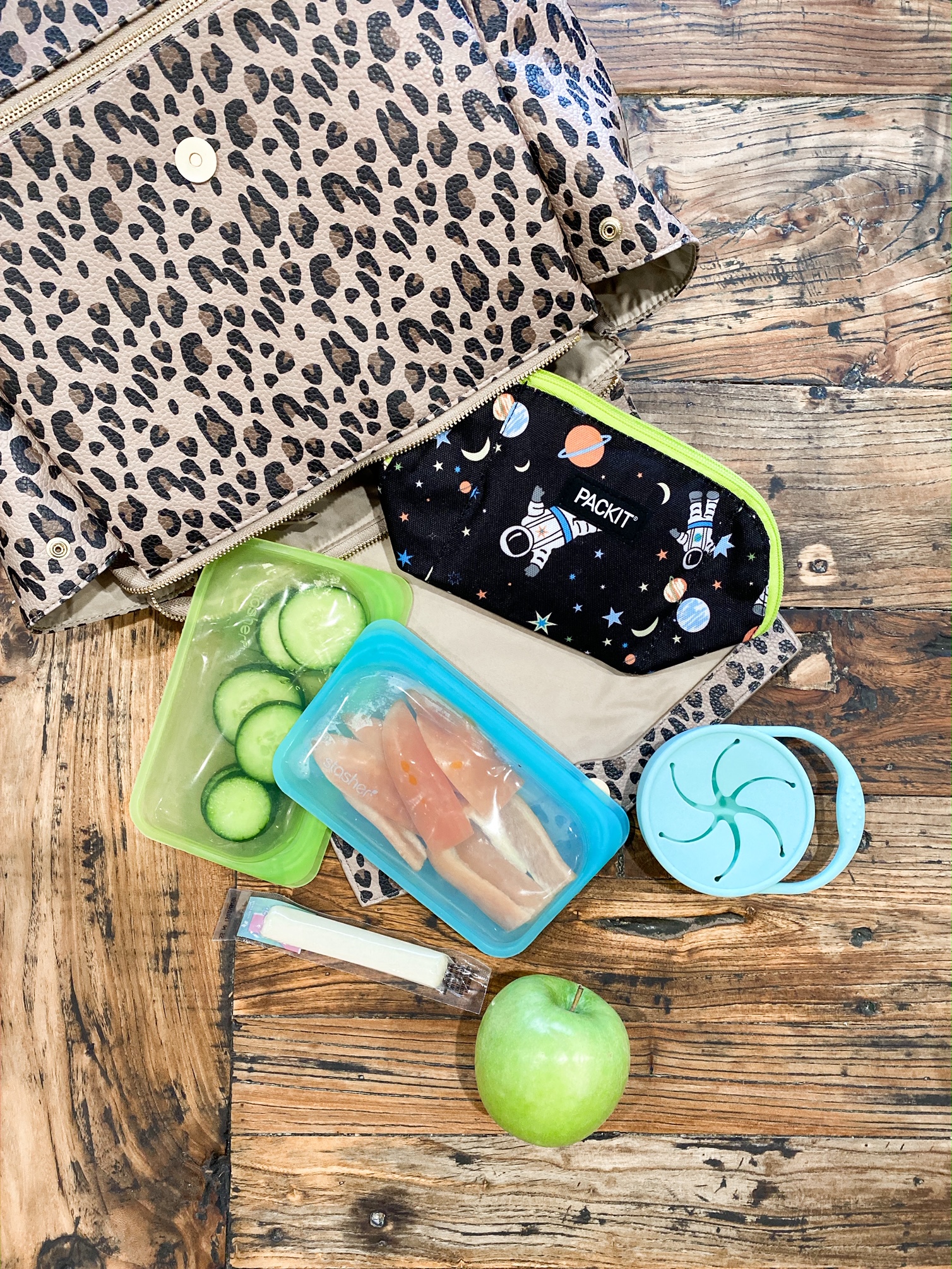 Easy Baby Travelers Seersucker Style Diaper Bag Organizer Pouches Starter  Set