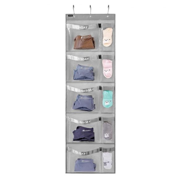 Weekly Kids Clothes Organizer for School Wardrobe Organization