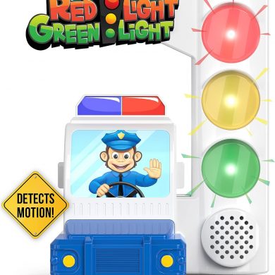 Kids playing the Red Light Green Light Game with Motion Sensing
