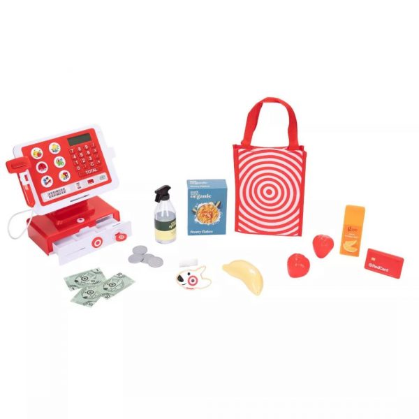 Immerse your child in imaginative play with the Target Cash Register Play Set - a realistic and educational toy for pretend shopping adventures.